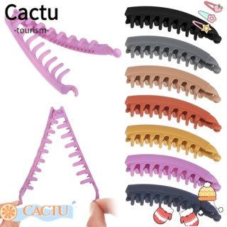 Cactu กิ๊บติดผมหางม้า สีพื้น แฟชั่น