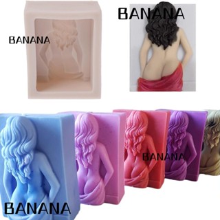 Banana1 แม่พิมพ์ซิลิโคน รูปหัวผู้หญิงเซ็กซี่ สีชมพู สําหรับทําสบู่ 8.7*7.5*4.1 ซม.