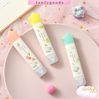 Lanfy เทปลบคําผิด เทปลบคําผิด สีขาว รีฟิล Two-in-one Kawaii สุนทรียภาพ น่ารัก สีขาว เทปลบคําผิด สํานักงาน