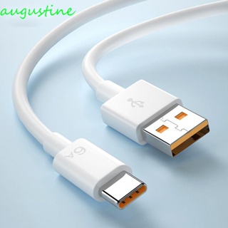 Augustine อะแดปเตอร์สายชาร์จโทรศัพท์มือถือ Type C USB 6A 66W 6A 30 ซม.