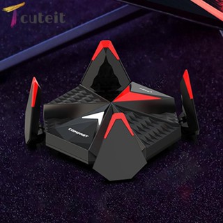 Tcuteit อะแดปเตอร์เสาอากาศไร้สาย WiFi6 USB 4 เสาอากาศ E-Sports RTL8832CU