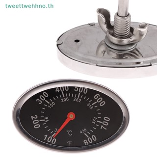 Tweettwehhno 38-430℃ (100-800℉เครื่องวัดอุณหภูมิ สเตนเลส ทรงวงรี สําหรับเตาย่างบาร์บีคิว