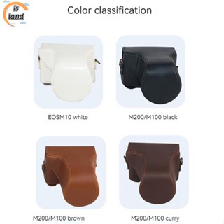 【IS】กระเป๋าใส่กล้อง หนัง กันฝุ่น สไตล์เรโทร สําหรับ Canon Eos M10 M100 M200