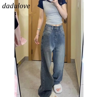 DaDulove💕 New American Ins High Street Retro Washed Jeans Niche High Waist Wide Leg Pants plus Size Trousers