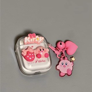 เคสหูฟังบลูทูธไร้สาย ลาย Kirby สไตล์ญี่ปุ่น และเกาหลีใต้ สําหรับ Airpods 3 2 Pro