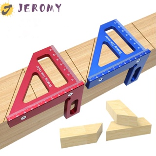 Jeromy ไม้บรรทัดสามเหลี่ยม อลูมิเนียมอัลลอย ทรงสามเหลี่ยม ถอดออกได้ 3D สําหรับงานไม้