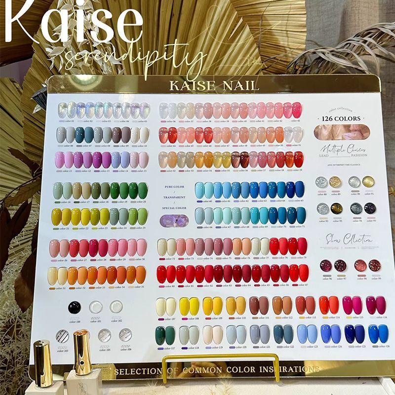 ยาทาเล็บกาว kaise kaise kaise 126 สีกาวยาทาเล็บรูปแบบใหม่สียอดนิยมชุดระดับไฮเอนด์ร้านเล็บเฉพาะร้านกา