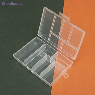 Standhappy กล่องพลาสติก 6 ช่อง สําหรับใส่เครื่องประดับ ต่างหู แหวน