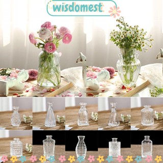 Wisdomest แจกันดอกไม้ แบบแก้วใส สําหรับตกแต่งบ้าน