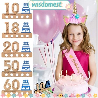 Wisdomest ป้ายไม้ ลาย Money Gift 20th สําหรับตกแต่งสมุดเยี่ยม ของขวัญวันเกิด