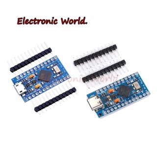 อะไหล่หัวเข็ม 2 แถว Pro Micro ATmega32U4 5V 16MHz ATmega328 สําหรับ ATMega 32U4 Pro Mini