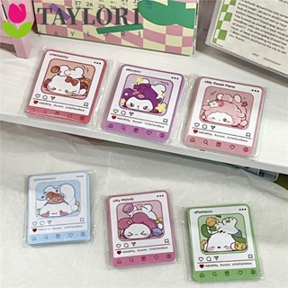 Taylor1 สติกเกอร์ ลายการ์ตูนอนิเมะ Kuromi Cinnamoroll Kuromi Cinnamoroll เครื่องเขียน DIY สําหรับเด็ก 20 ชิ้น ต่อชุด