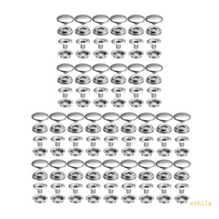Exhila ชุดกระดุมแป๊กหนัง 120 ชิ้น