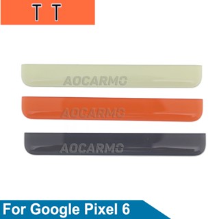 Aocarmo อะไหล่กรอบด้านบน สีดํา สีชมพู สําหรับ Google Pixel 6