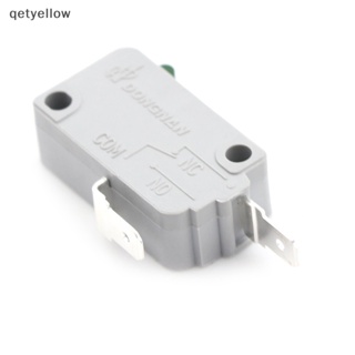 Qetyellow KW3A 16A 125V 250V สวิตช์ไมโคร ปิดประตูเตาอบไมโครเวฟ