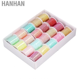 Hanhan 20 Pcs 9 Strands Waxed Thread Woven Rope Special Sewing Gift Set