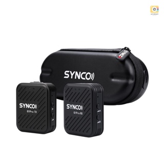 And-synco G1A1 Pro ระบบไมโครโฟนไร้สาย พร้อมตัวรับสัญญาณ 1 ชิ้น และไมโครโฟน 1 ชิ้น ระยะส่งสัญญาณ 200 เมตร แบตเตอรี่ในตัว พร้อมเคสชาร์จ แบบเปลี่ยน สําหรับโทรศัพท์ Android คอมพิวเตอร์ ตัก