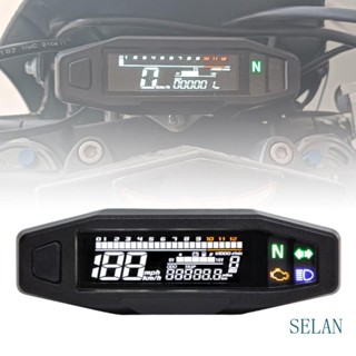 Selan เครื่องวัดความเร็วเครื่องยนต์ หน้าจอดิจิทัล LED ความคมชัดสูง สําหรับ Motorc