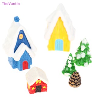 Thevantin ตุ๊กตาฟิกเกอร์ไม้ รูปต้นคริสต์มาส ซานต้า นางฟ้า ขนาดเล็ก สไตล์วินเทจ สําหรับตกแต่งบ้านตุ๊กตา