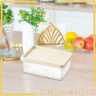 [Chiwanji2] กล่องเก็บของในตู้เย็น พร้อมฝาปิด สําหรับเนื้อสัตว์ ผัก ไข่