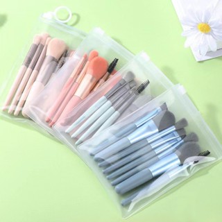 Spot# Spot 8 mini makeup brush set Morandi portable macaron makeup brush eyeshadow brush soft hair 8jj