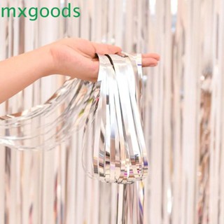 Mxgoods ผ้าม่านฟอยล์ ชิมเมอร์ พร็อพถ่ายรูป 1x2 เมตร สําหรับตกแต่งงานแต่งงาน