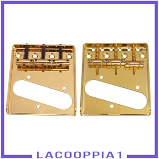 [Lacooppia1] สะพานสายกีตาร์ไฟฟ้า 3 สาย สีทอง อุปกรณ์เสริม สําหรับเบสไฟฟ้า