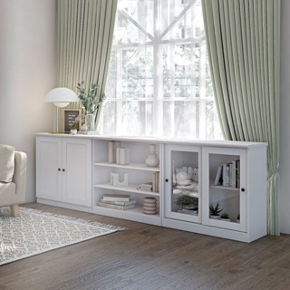[กทม. 3-5 วัน ส่ง] Koncept furniture ตู้เตี้ย รุ่น Moneta สีขาว