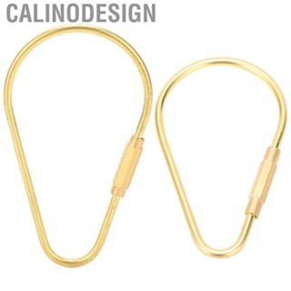 Calinodesign Outdoor Brass Keychain Screw Type Lock  Key Holder Organizer Retro Rings