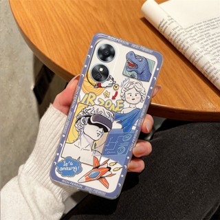 เคสมือถือ TPU แบบนิ่ม ลายการ์ตูนกราฟฟิตี้ สําหรับ OPPOA38 OPPO A38 4G 2023