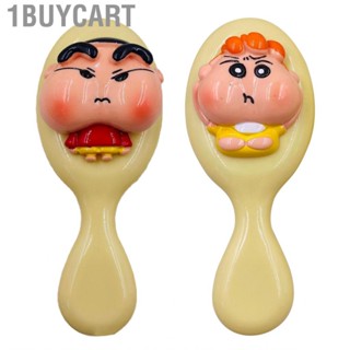 1buycart Detangling  Brush  Cute Cartoon Mini Oval Shape Paddle Hair Comb Removing Knots Ergonomic for Travel