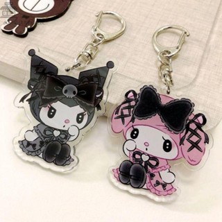 Augustina พวงกุญแจอะคริลิค จี้การ์ตูนอนิเมะ Kuromi Y2K Punk My Melody น่ารัก สําหรับห้อยกระเป๋าเป้สะพายหลัง