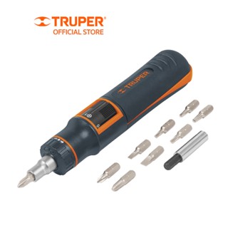 TRUPER 14145 ไขควง ไขควงด้ามฟรี พร้อม ดอกไขควง 11 หัว (DES-11X)