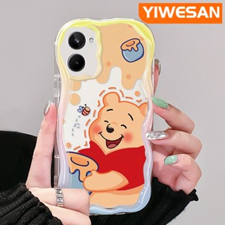 เคสโทรศัพท์มือถือแบบนิ่ม ใส กันกระแทก ลายการ์ตูนหมีน้ําผึ้ง สําหรับ Realme 10