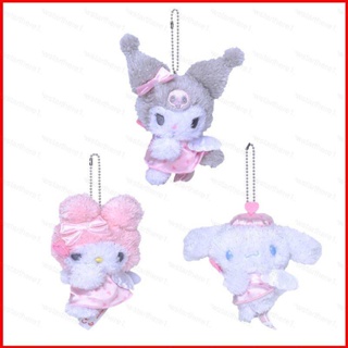 Ere1 พวงกุญแจ จี้ตุ๊กตา Sanrio Angel Kuromi Meledy Cinnamoroll ของเล่นสําหรับเด็ก