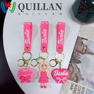 Quillan พวงกุญแจซิลิโคน จี้ตุ๊กตาบาร์บี้ 90s Y2K สีชมพู สําหรับตุ๊กตาบาร์บี้