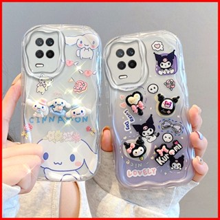 เคสโทรศัพท์มือถือแบบนิ่ม tpu ใส ลายก้อนเมฆ หมีน้อย พร้อมตุ๊กตาหมี สําหรับ OPPO A54 4G A54 TY