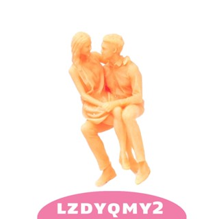 [Lzdyqmy2] โมเดลฟิกเกอร์คู่รัก รูปคนจิ๋ว สเกล 1/64 พร็อพถ่ายหนัง ภูมิทัศน์ขนาดเล็ก 1:64 สําหรับรถไฟ