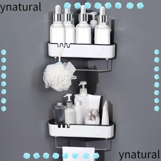 Ynatural ชั้นวางแชมพู แบบมีกาวในตัว อุปกรณ์เสริม สําหรับห้องน้ํา ห้องอาบน้ํา