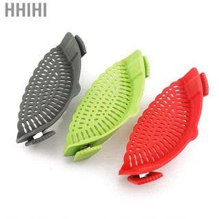 Hhihi Snap N Strain Pot Strainer  Silicone  On Easy To Clean for Meat Vegetables