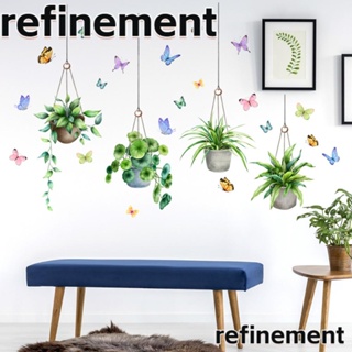 Refinement สติกเกอร์ติดผนัง PVC ลายผีเสื้อ ติดตั้งง่าย สําหรับห้องครัว ห้องนั่งเล่น