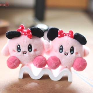 Nedfs พวงกุญแจ ตุ๊กตายัดนุ่น รูปการ์ตูน Star Kirby สีชมพู สําหรับเด็ก