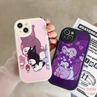 เคสโทรศัพท์มือถือนิ่ม ลายกระต่ายตาโต สีดํา สีม่วง สําหรับ OPPO A98 A96 A95 A94 A93 A92 A91 A53 A38 A33 A52 A31 A17 A16K A78 A77S A76 A74 A57 A55 A54 A15S