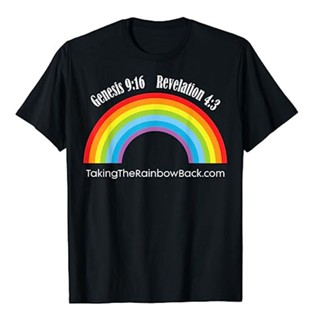 เสื้อยืด พิมพ์ลาย Genesis Revelation Taking The Rainbow Back Genesis 916 413 Lgbt Humorous Lgbtq สําหรับผู้ชาย