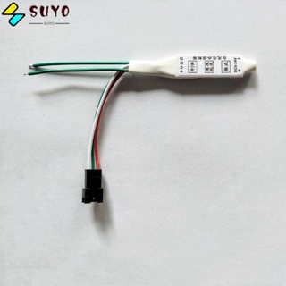 Suyo แผงควบคุมไฟ LED 3 คีย์ ปรับการไหลของน้ํา DC5V-24V สีเดียว สําหรับ WS2811 WS2812