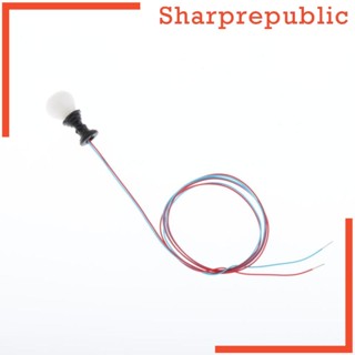 [Sharprepublic] โคมไฟถนน Led สเกล HO 1:100 ขนาด 1.3 ซม. สําหรับโมเดลรถไฟ 10 ชิ้น