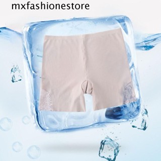 Mxfashione กางเกงขาสั้น เอวสูง ผ้าเรยอน ระบายอากาศ สีพื้น สําหรับผู้หญิง