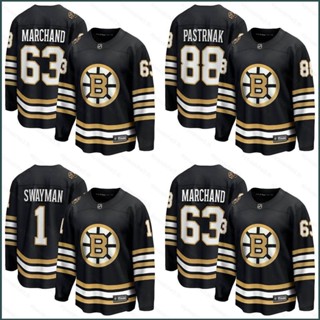 เสื้อกีฬาแขนยาว ลาย SY3 2023-24 NHL Boston Bruins ครบรอบ 100 ปี พลัสไซซ์