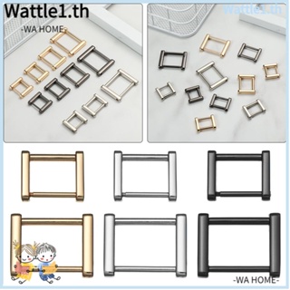 Wttle หัวเข็มขัดโลหะ ทรงสี่เหลี่ยมผืนผ้า ถอดออกได้ สําหรับกระเป๋าหนัง