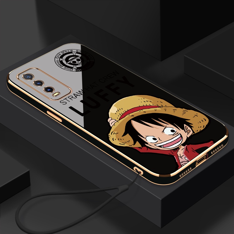 เคส VIVO Y20 VIVO Y20i VIVO Y20s VIVO Y12s VIVO Y20a VIVO Y12a Y11S VIVO Y30 Y50 VIVO Y30 5G เคสโทรศัพท์มือถือ ซิลิโคน ลาย LUFFY พร้อมสายคล้อง สําหรับ VIVO Y20 VIVO Y20i VIVO Y20s VIVO Y12s VIVO Y20a VIVO Y12a Y11S VIVO Y30 Y50 VIVO Y30 5G